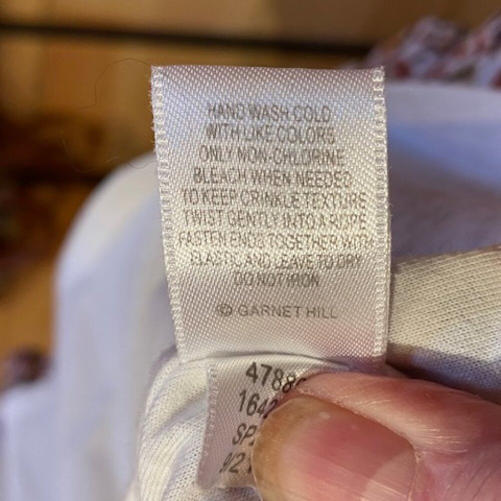 Garnet Hill Cream, Brown and Yellow Patterned Sleeveless Dress - Picture 9 of 14